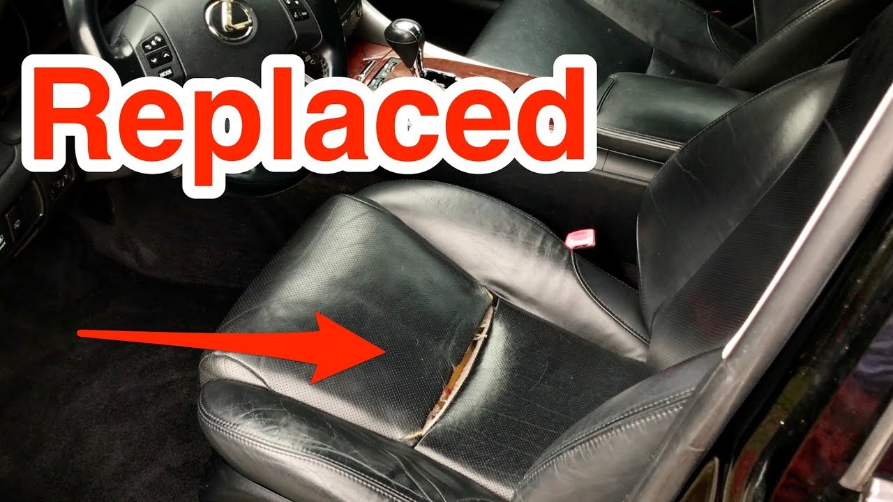 How to replace Lexus leather seat cushion cover.