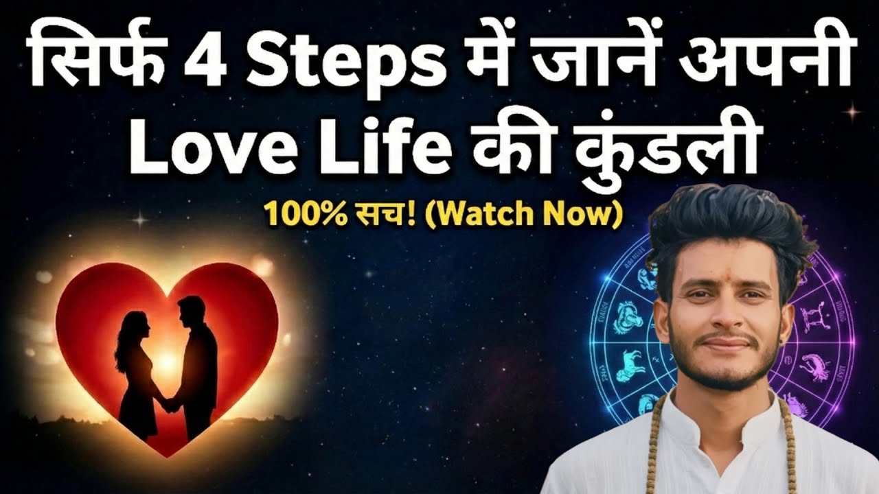 सिर्फ 4 Steps में जानें अपनी Love Life की कुंडली #jyotish #lovemarriage #lovelife #astrology 
