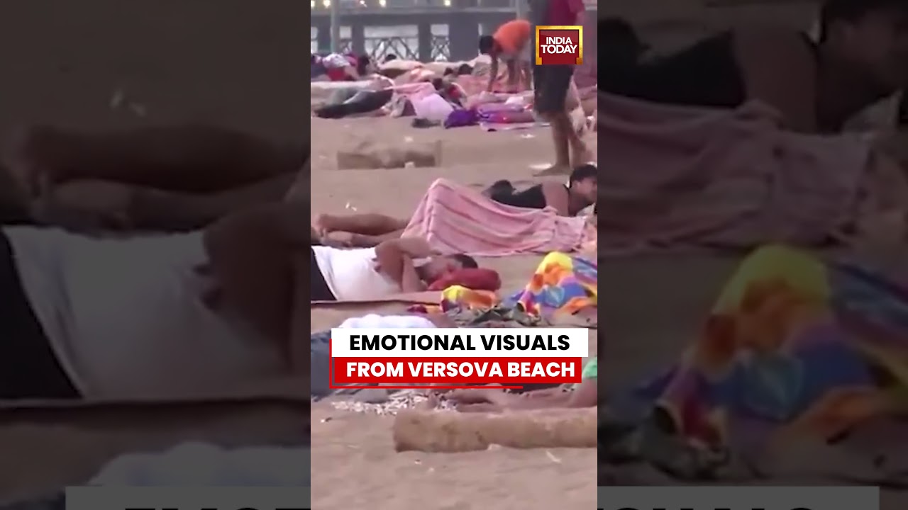 SHOCKING | Mumbai Heatwave Forces People to Sleep on Beach #mumbai #heatwave #beach