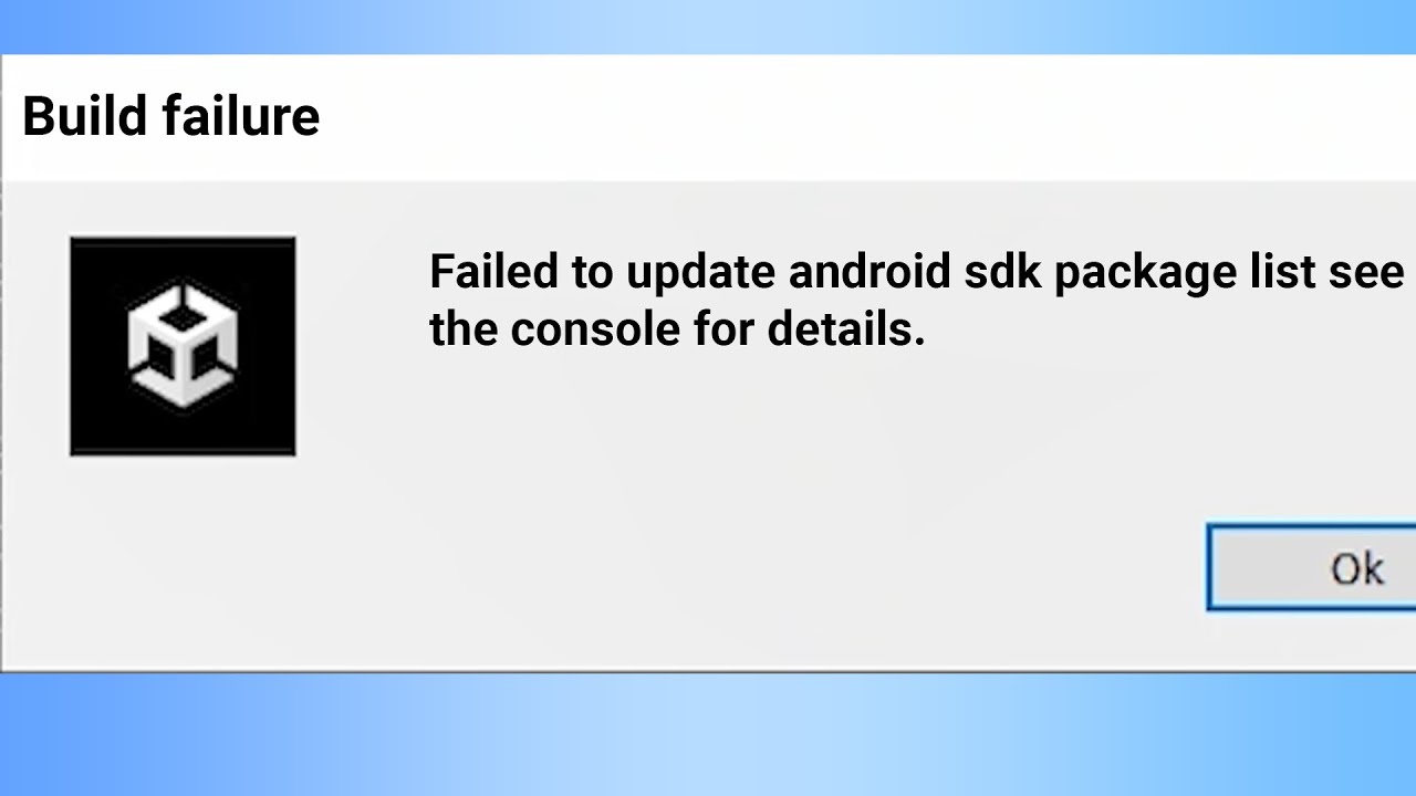 как вручную установить Android SDK для Unity