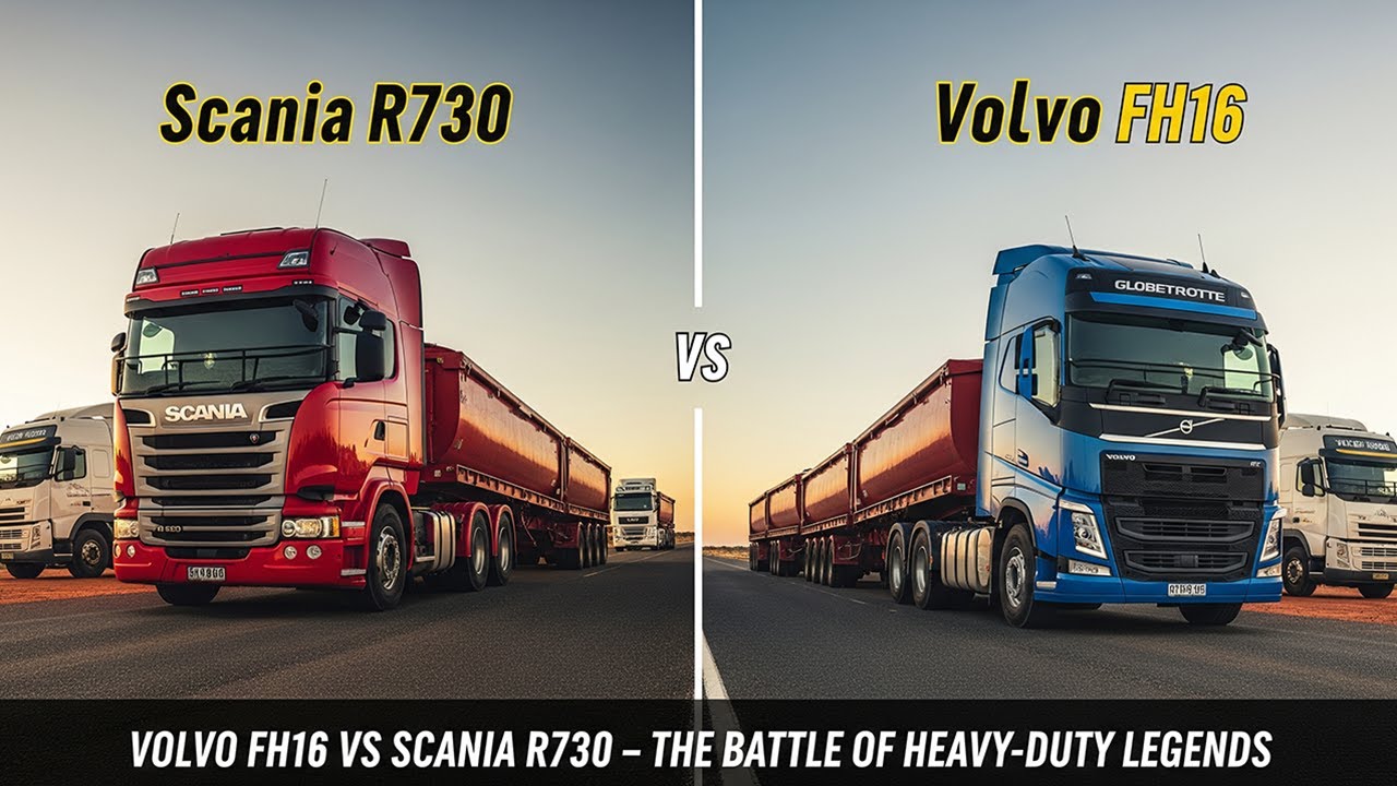 Volvo FH16 vs Scania R730 The Battle of Heavy Duty Legends
