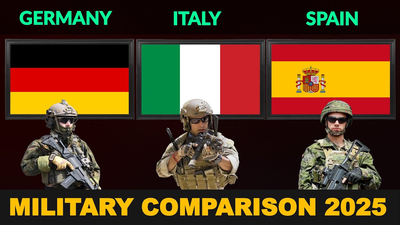 Germany vs Italy vs Spain Military Power Comparison 2025