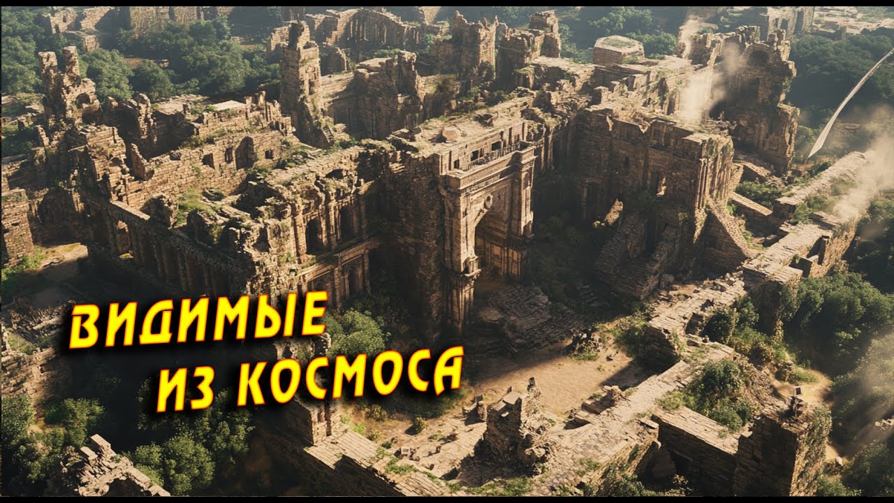 Древние руины: видимые из космоса