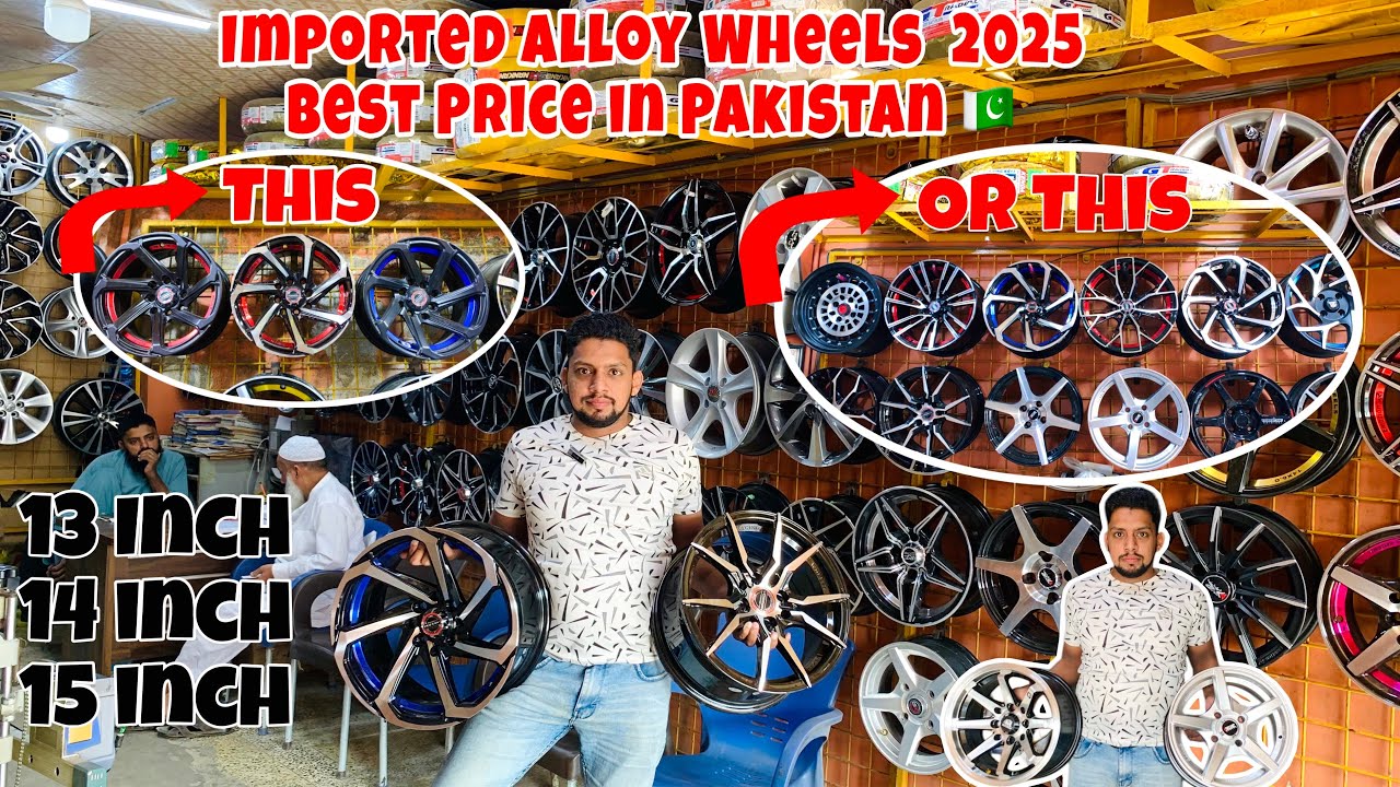 Imported Alloy Wheels 2025 | Honda,Toyota, Suzuki | Latest Designs & Prices for 13, 14, 15 Inch Rims