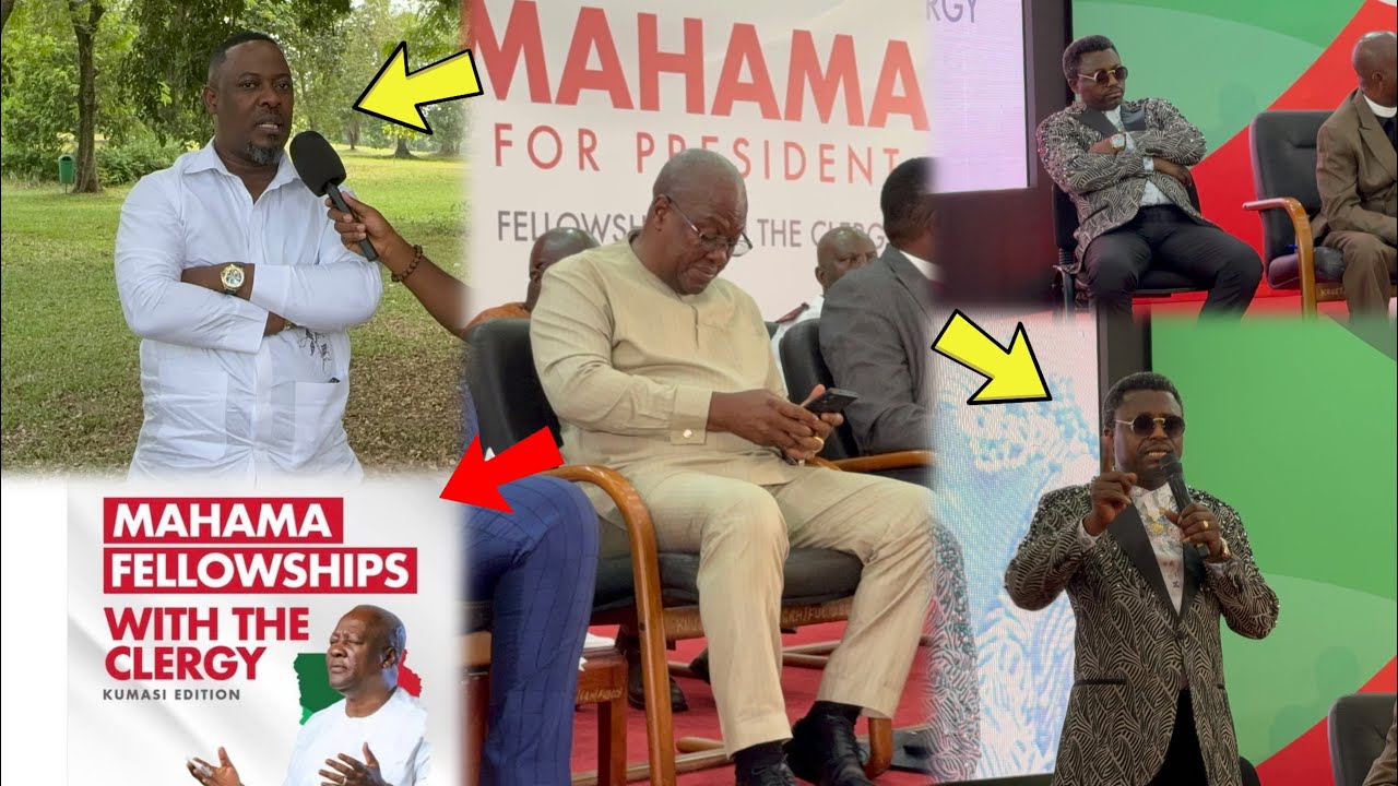 Eii Prophet 1 Opambour & Nigel Gaisie storms Kumasi Edition Of Mahama Fellowship with the Clergy😳