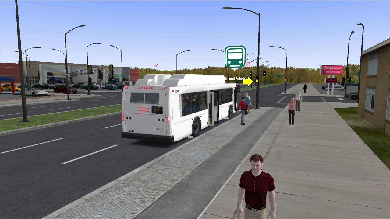 OMSI 2:Chicago Midwest:route 67 to 63rd st Greenline with gillig brt
