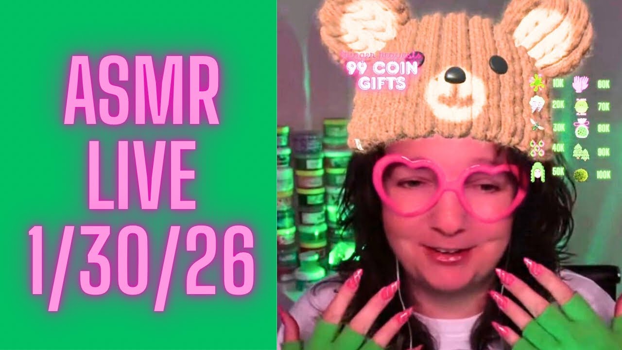 Fun & Whimsical ASMR Live Replay for Sleep. Multi Trigger, Whispering + Music. Enjoy, Fizzies! 💚
