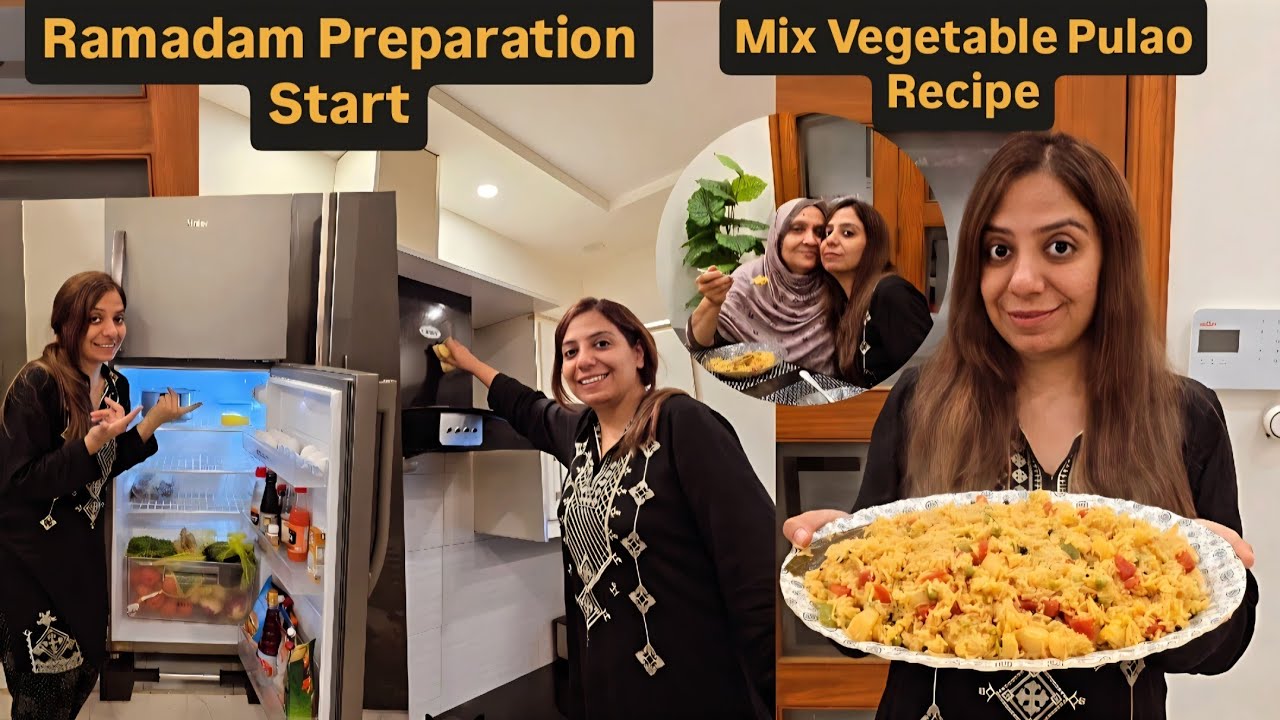 Ramadan Preparations Start Kar Di | Kitchen Deep Cleaning | Viral Mix Vegetables Pulao Recipe