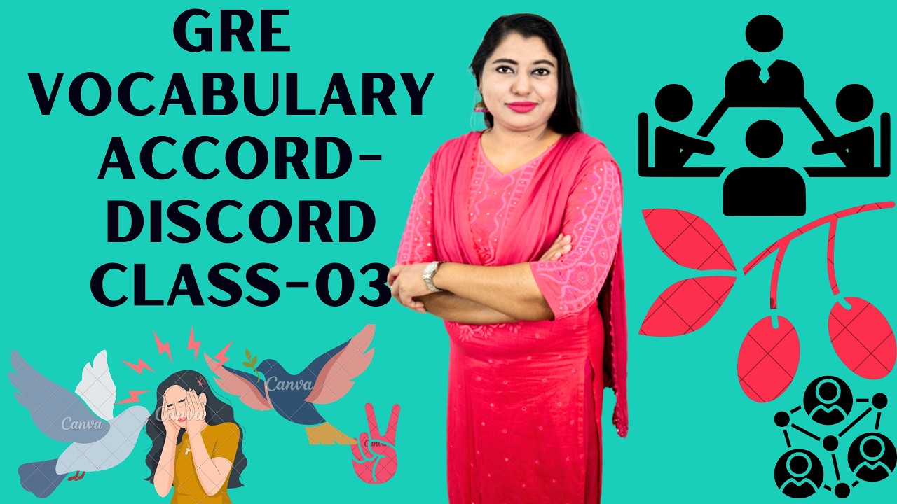 GRE Vocabulary for BCS English || Topic-Accord-Discord-Class-3||