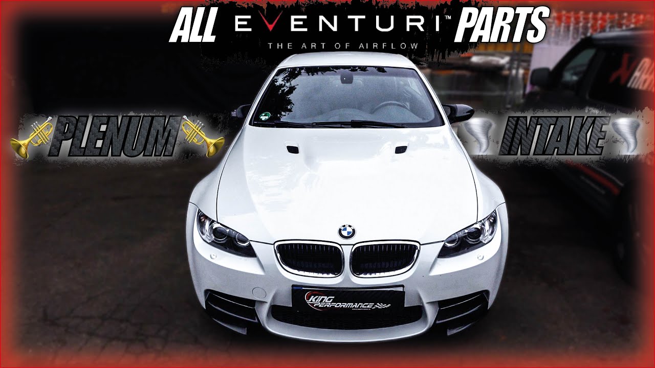 THE ULTIMATE V8 SOUND ! EVENTURI CARBON Intake + PLENUM passend für BMW M3 E92 E93 Competition