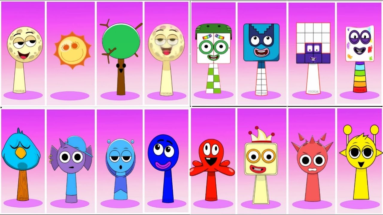 Incredibox Sprunki ALL OC Phases 4 Compilation Incredibox City Boy OC  Alphabet Lore Phase