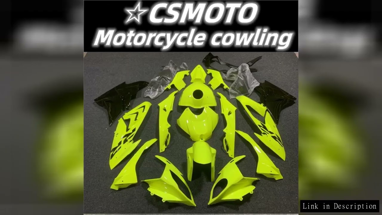 The new ABS fairing is suitable for the motorcycle BMW S1000RR 2015, 2016, 2017, 2018 body kit fluor