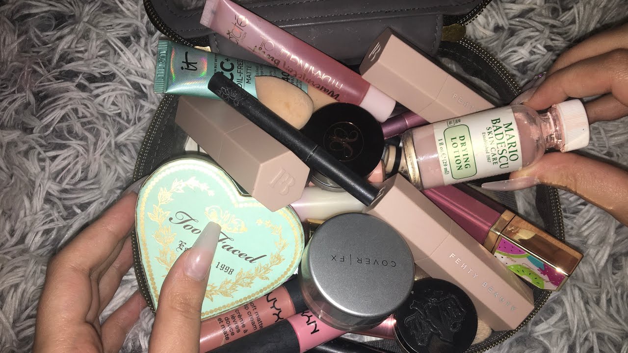 ASMR Makeup bag Rummage, No Talking + Triggers