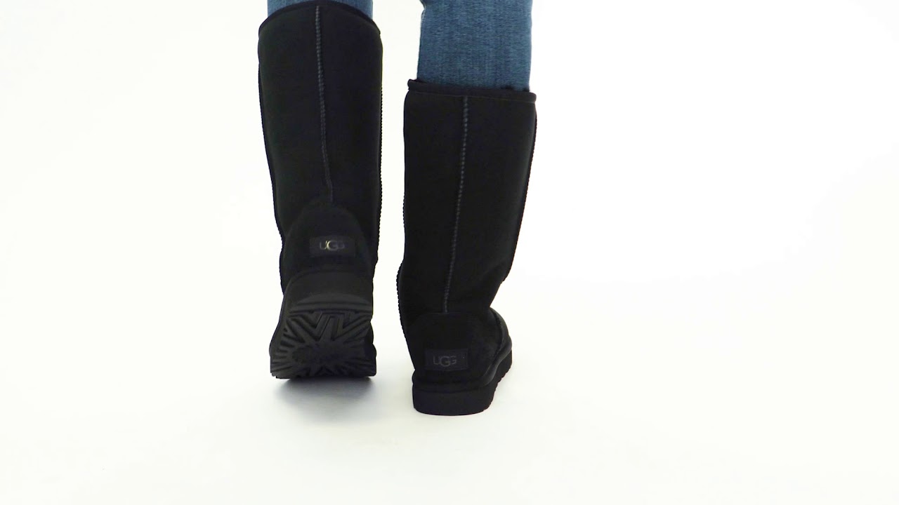 | Shuperb&trade; Ugg CLASSIC TALL II Ladies Sheepskin Boots Black
