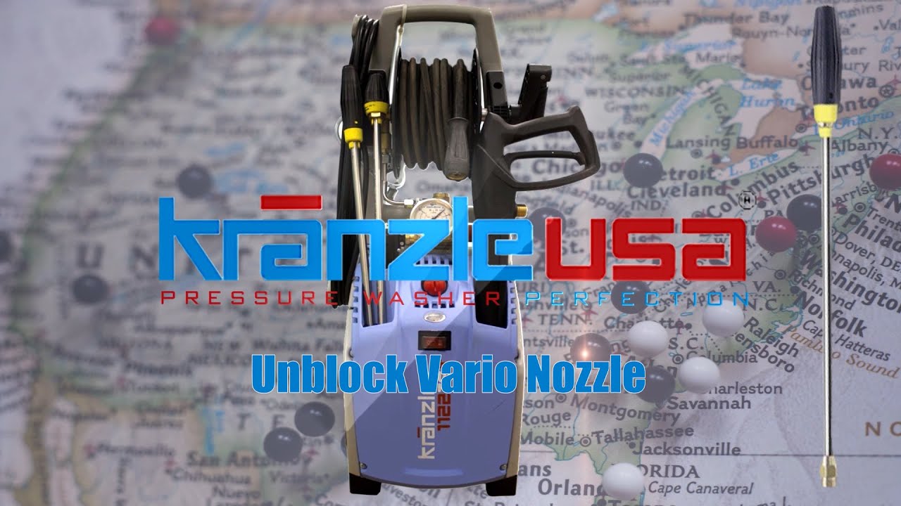 How to unblock a Kranzle Vario Nozzle