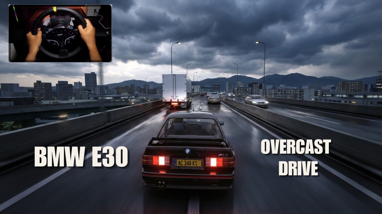 Overcast Highway Cruise — BMW E30 | Engine Sound & Realistic Driving | Assetto Corsa