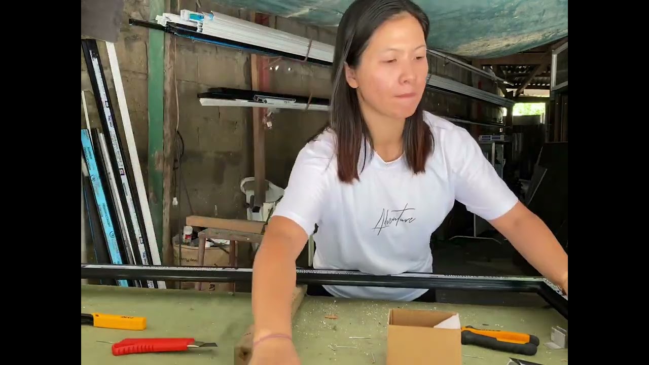 Tutorial: How to assemble Aluminum door using alco frame and yp200