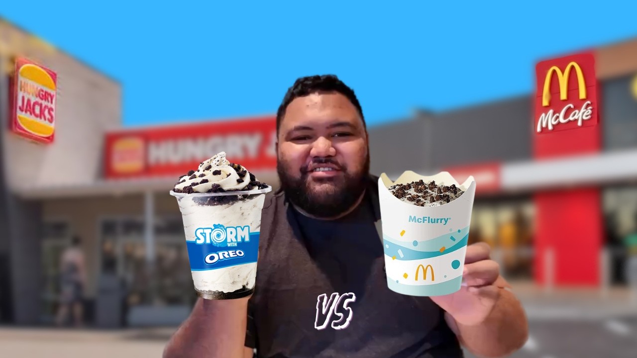 McDonald's vs. Hungry Jacks Ice Cream | Who does it better?