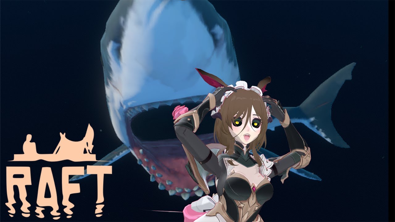 im scared of sharks | Raft with friends