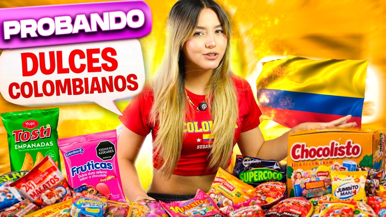 Probando dulces típicos de Colombia 😱🍭 | Mis favoritos y los que NO repetiría | Sofia Silva