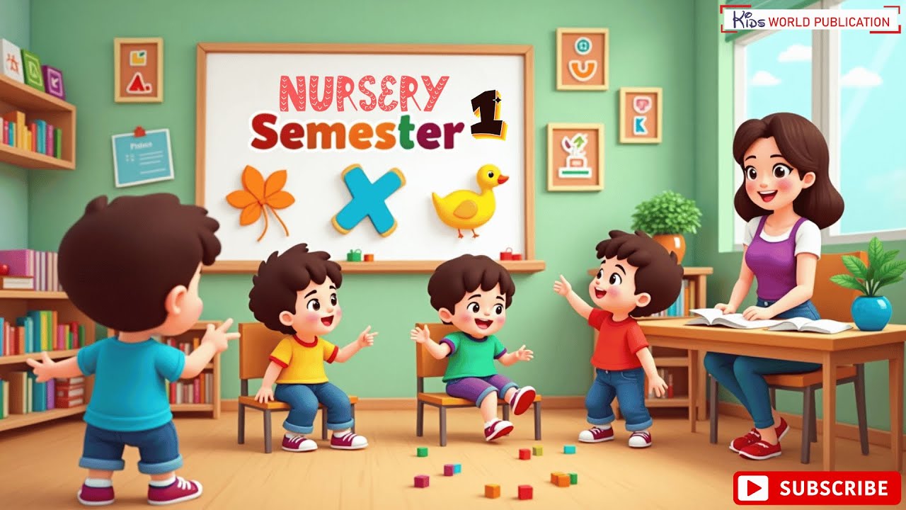 Nursery Semester 1 | Full Smart Lecture for Kids | Kids World Publication