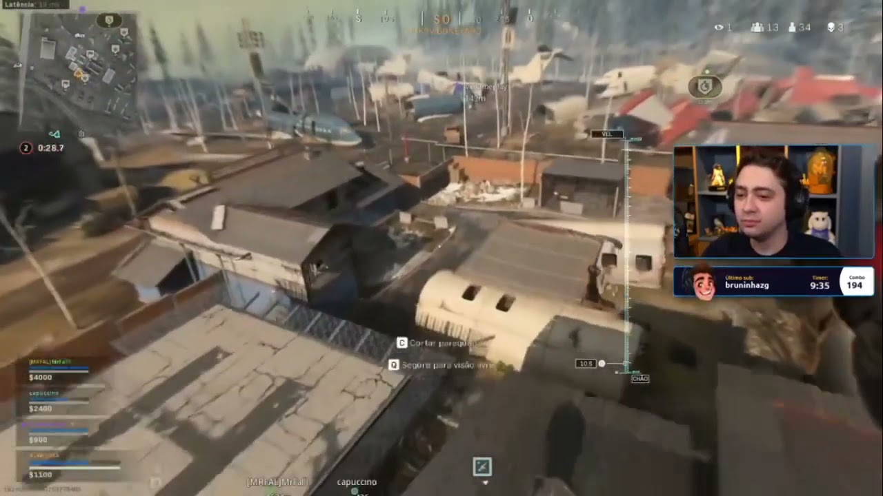 Alanzoka jogando COD Warzone com os amigos - MATOU MUITO!