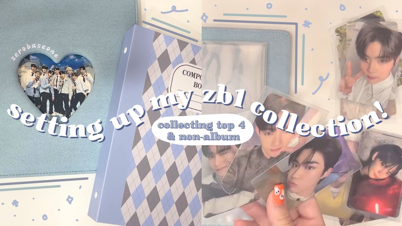 🌸✨ setting up my zerobaseone (zb1) collection! - storing top 4 + non-album photocards