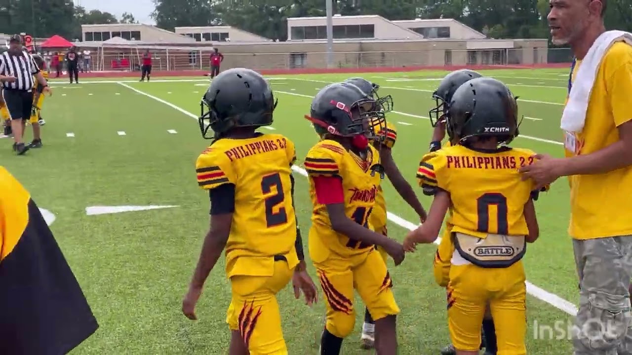 Thundercats vs 49ers 8U season game battle of the undefeated! #football #share #fyp
