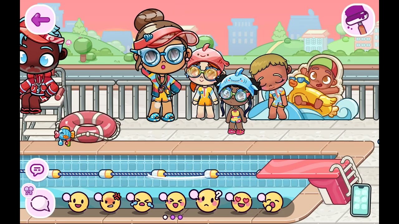 Clase de natacion  de mi hija cami