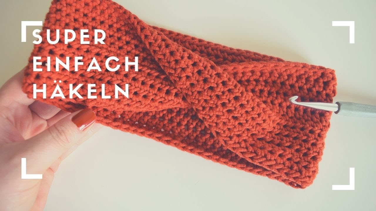 SUPER EINFACHES STIRNBAND HÄKELN MIT MÖBIUSTWIST