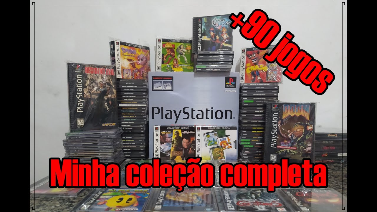 Minha coleção completa de jogos originais de PS1 - 2022