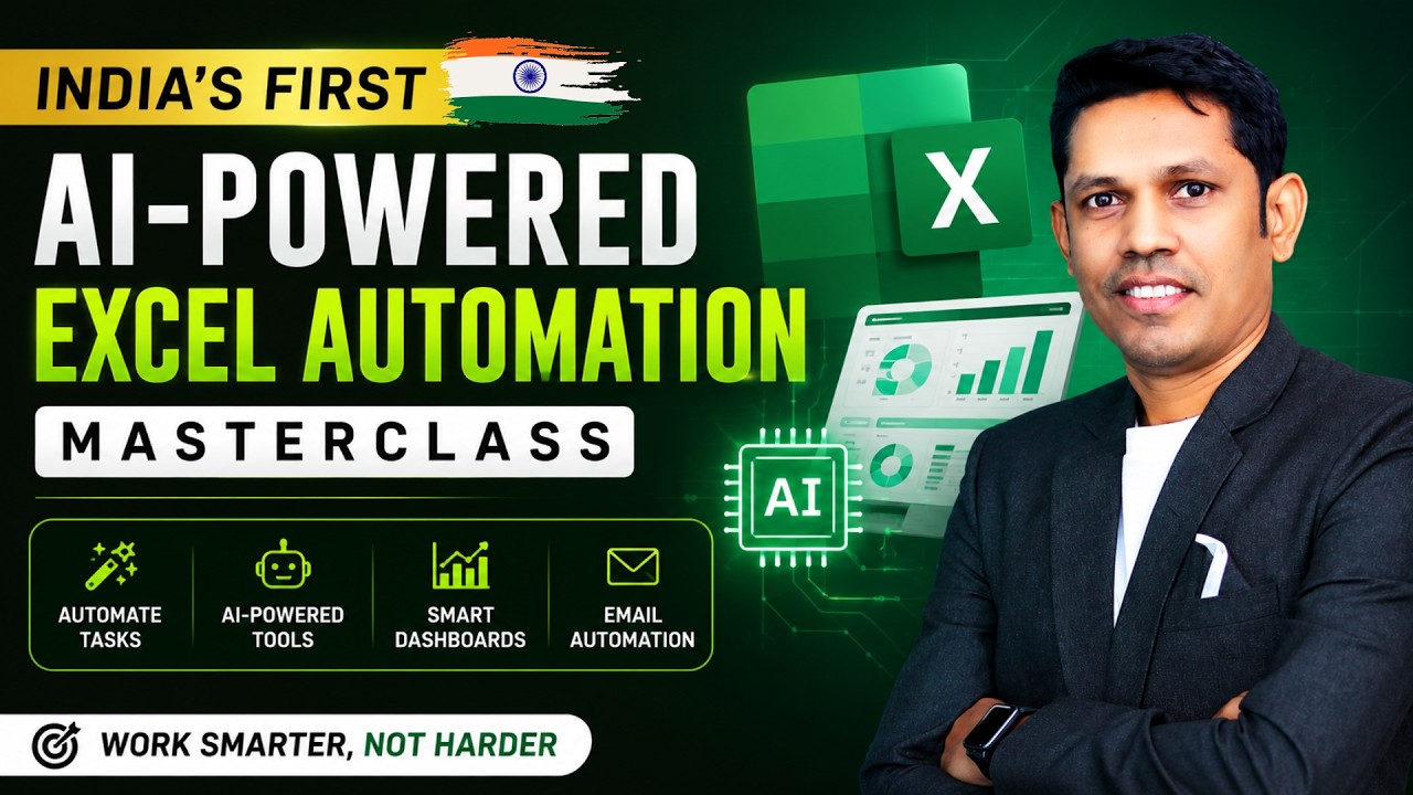 AI-Powered Excel Automation Masterclass | Build Excel Formulas & Automate Tasks Faster 🚀