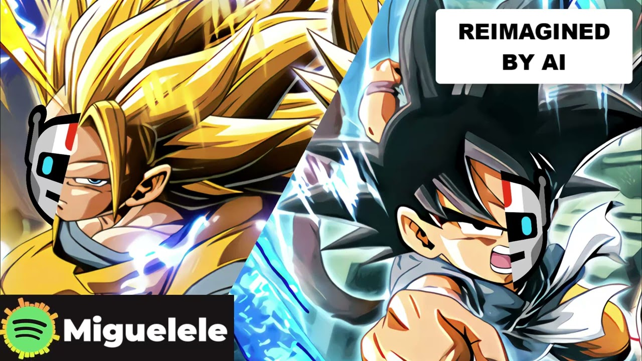 SSJ3 Goku & SSJ2 Vegeta x GT Goku & SSJ4 Vegeta OST Reimagined by AI  - Dragon Ball Z Dokkan Battle