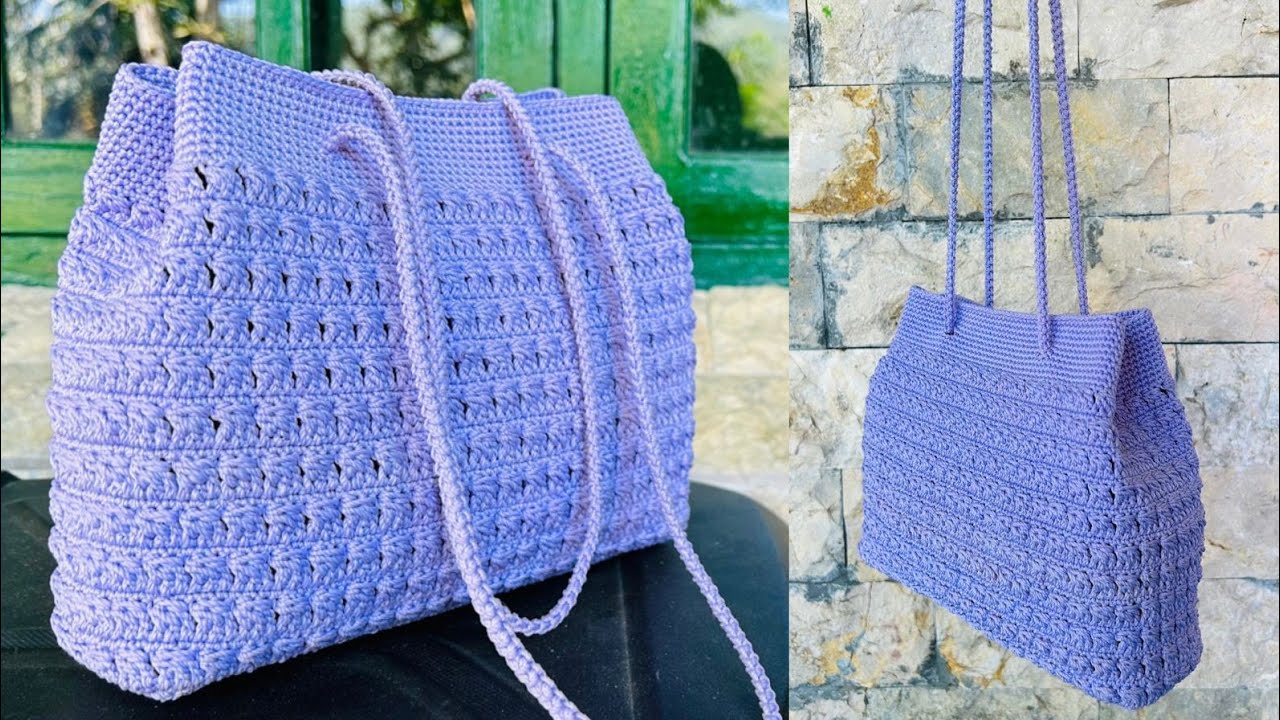 Very Easy & Beautiful Crochet Bag Tutorial | Cara Membuat Tas Rajut Super Mudah