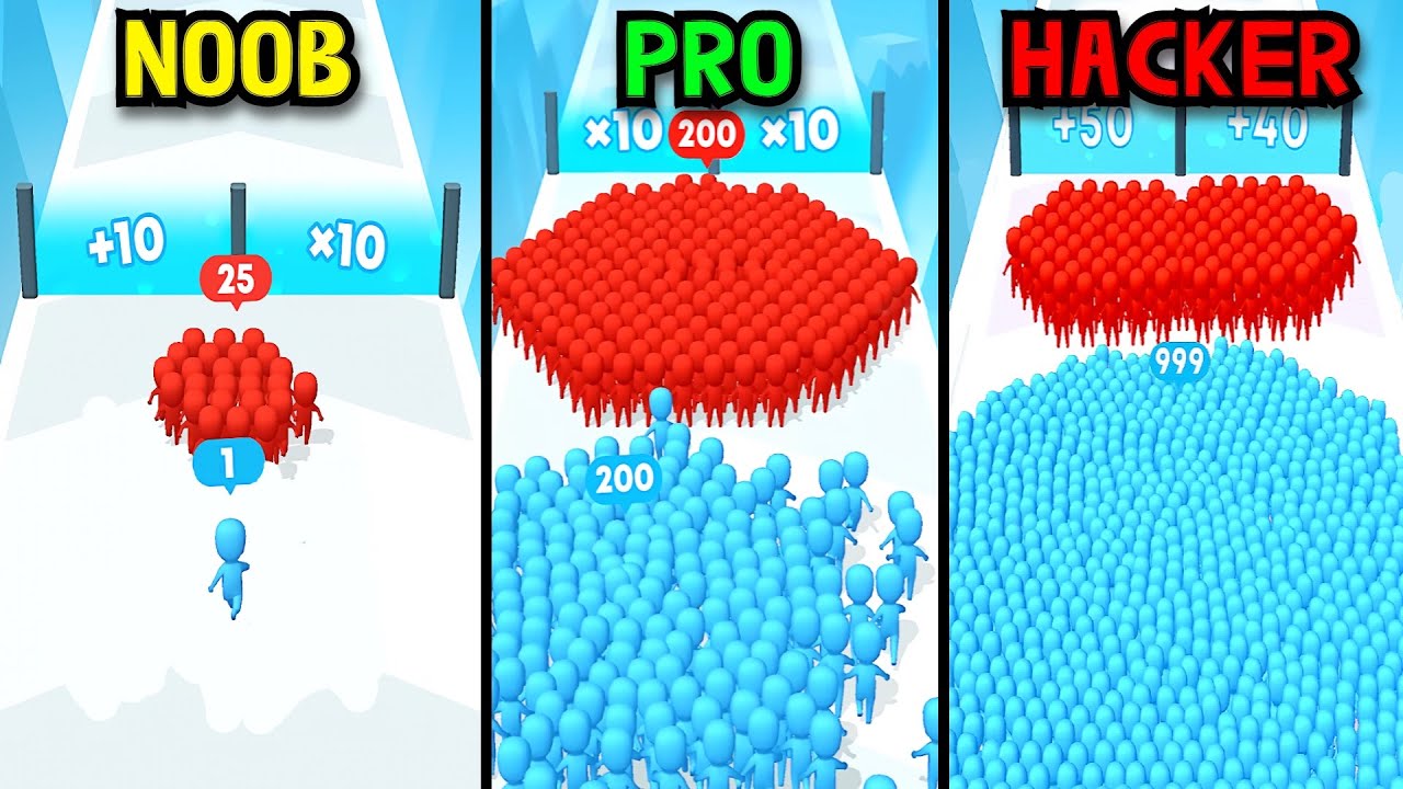 Count Master Noob vs Pro vs Hacker😱