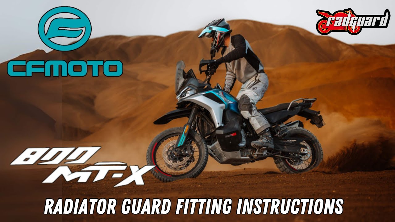CFmoto 800 MT-X Radiator Guard fitting instructions