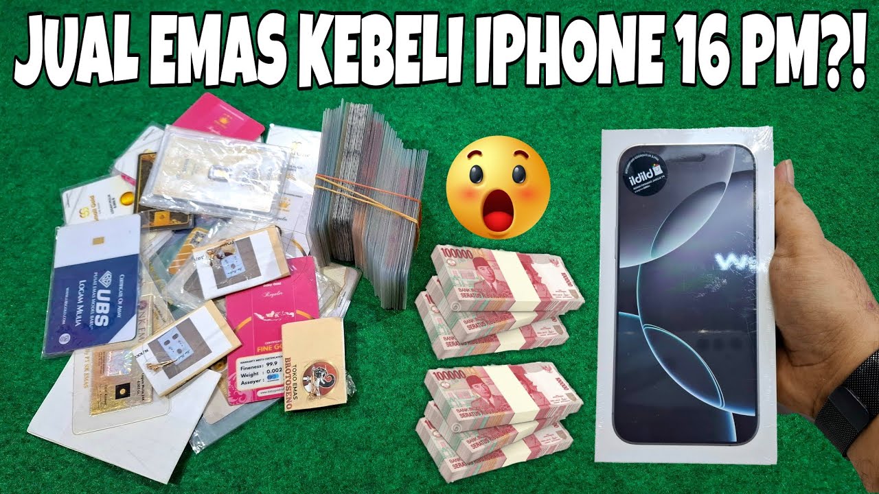 JUAL EMAS HASIL CIKI BERHADIAH AUTO UNBOXING IPHONE 16 PRO MAX LANGSUNG DI STORE NYA!!!