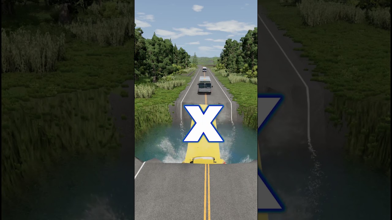Cars vs Water Pit Crash - BeamNG.drive | कार बनाम पानी का गड्ढा क्रैश #beamngdrive #beamng