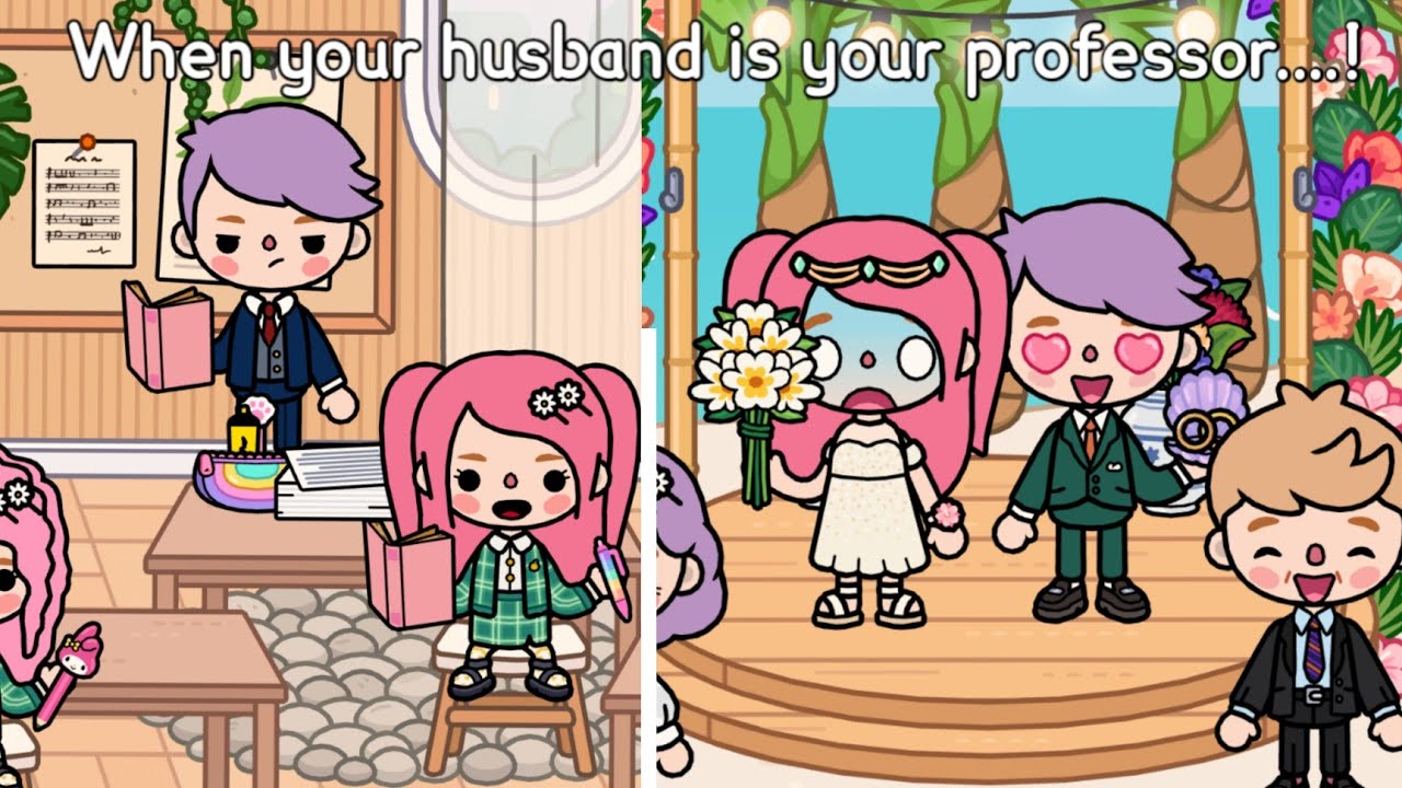 When your husband is your professor....! 😱👨🏻‍🦰💍👩🏻‍🦰📒🥀 | Toca Life World ✨ | Sad Story 💗 | Toca Boca