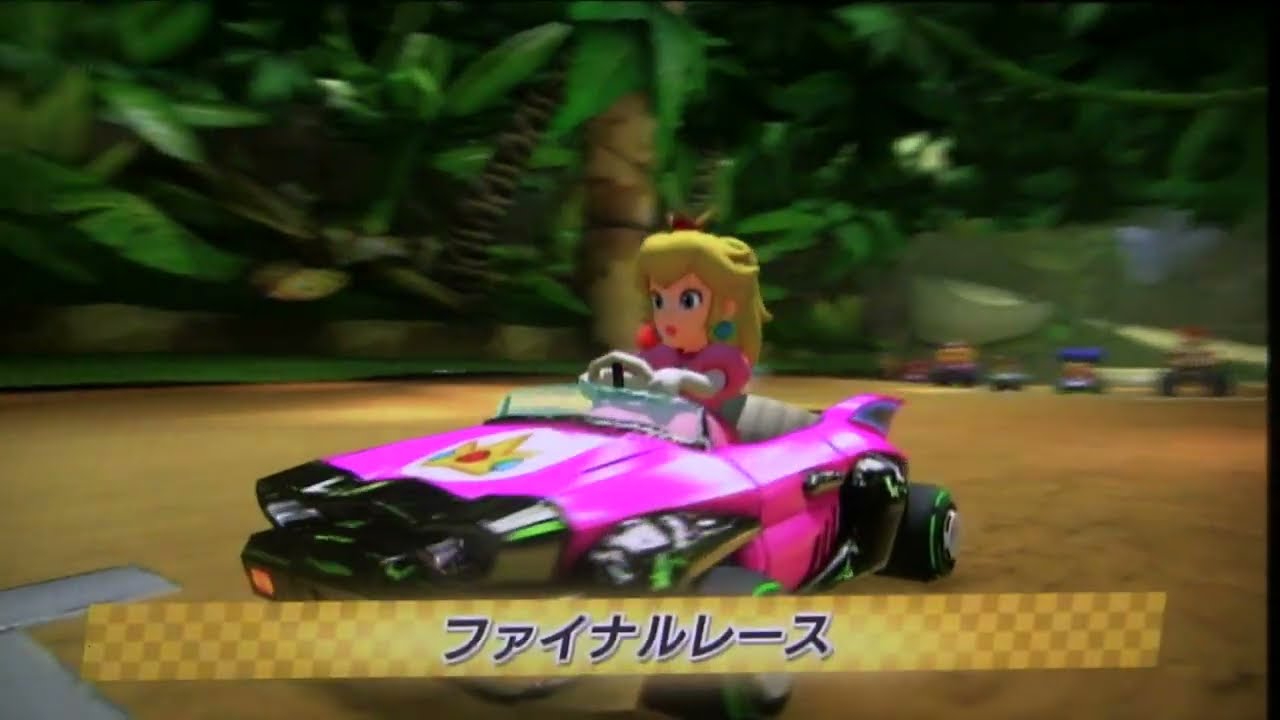 Mario Kart 8 Deluxe – Banana Cup: DK Jungle (Peach | Woofer Pink | Wide Tires) – Clean No Commentary