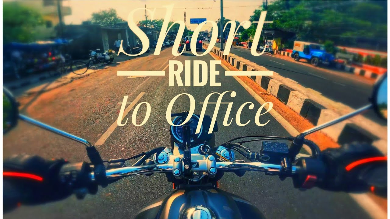 A short Ride to my office 🏪.. #dji #djiosmoaction5pro #motovlog #caferacer #cb350hness