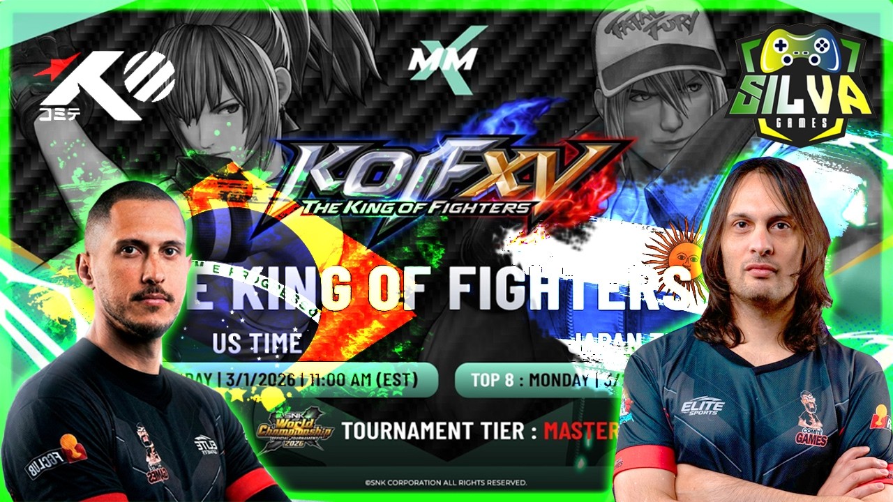 🔴 KOFXV - MAX MODE USA - PITER, KAISER, LOKOF, SCORE - NARRAÇÃO PT BR