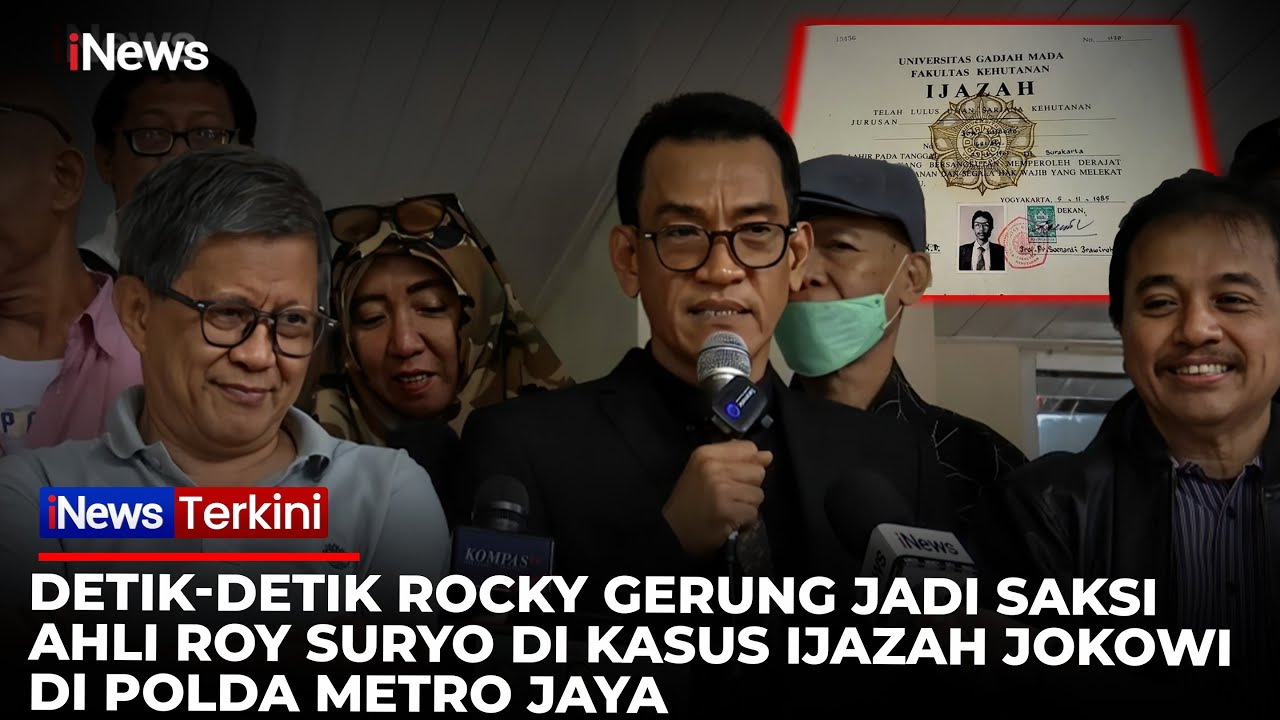 FULL Detik-detik Rocky Gerung Jadi Saksi Ahli Roy Suryo di Kasus Ijazah Jokowi di Polda Metro Jaya