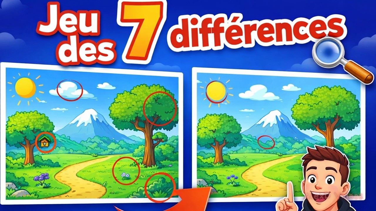 JEU DES 7 DIFF&Eacute;RENCES 🔍 Seuls les Plus Observateurs R&eacute;ussiront !