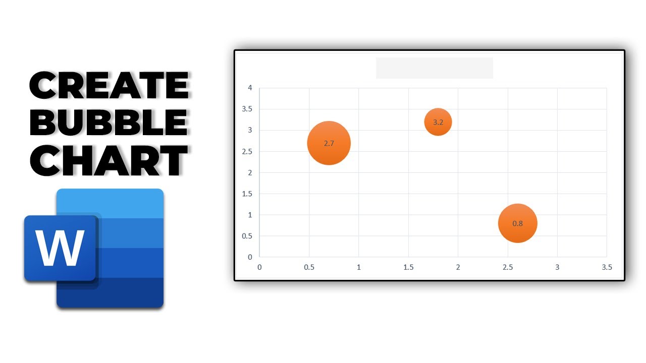 How to create Bubble chart in word
