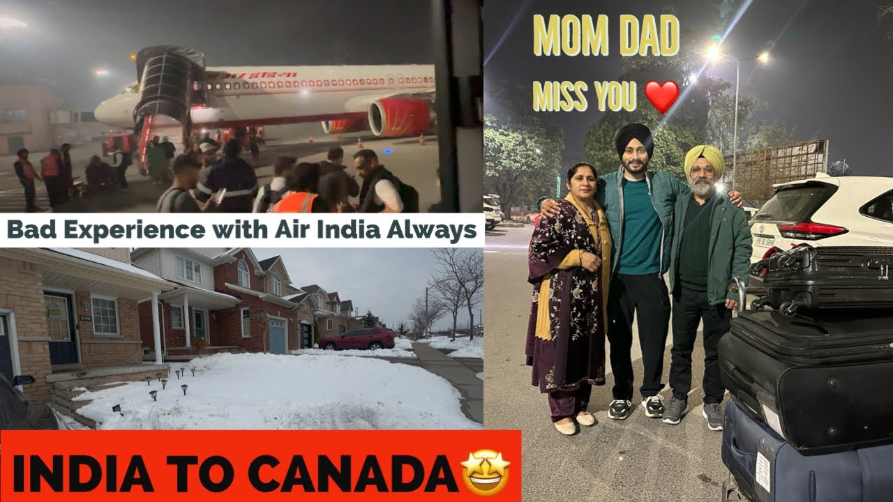 India to Canada Vlog || Bad Experience With Air India 😷|| @lovepatti vlogs