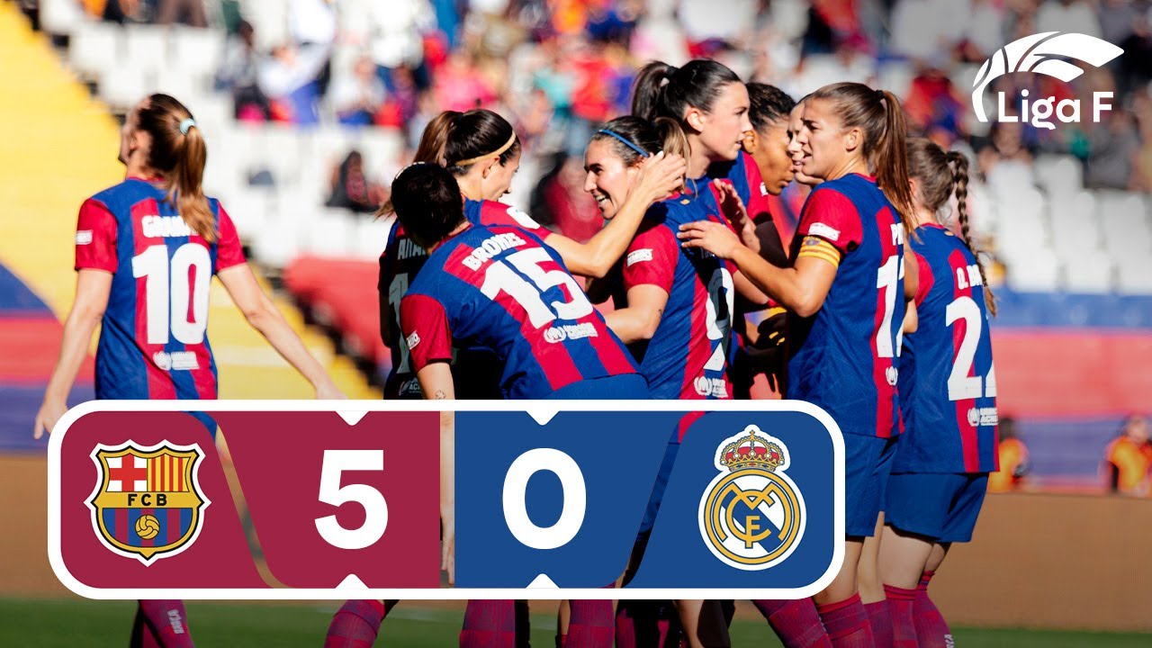 Resumen FC Barcelona vs Real Madrid CF | Jornada 9 | Liga F