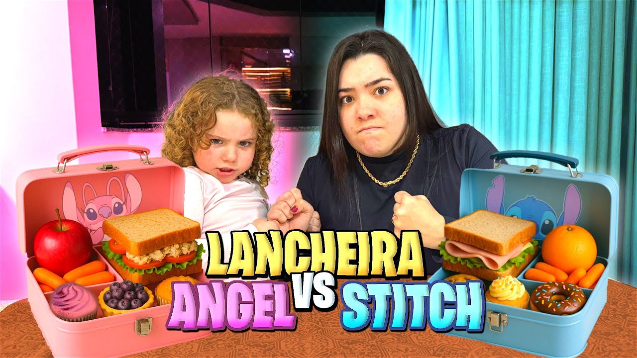QUEM FIZER A MELHOR LANCHEIRA GANHA ANGEL VS STITCH | *quem ganhou?*