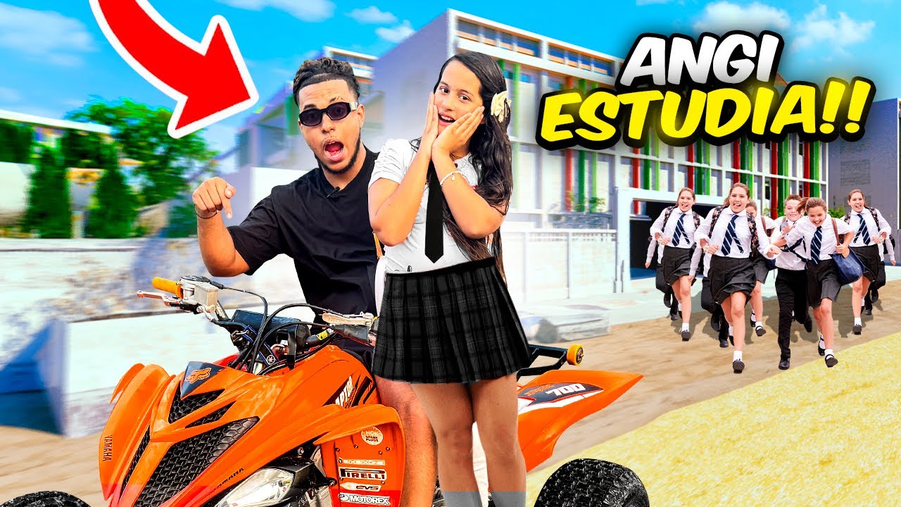 Recojo a MI HERMANA de la ESCUELA en una CUATRIMOTO RAPTOR 😱 *Se emociona*