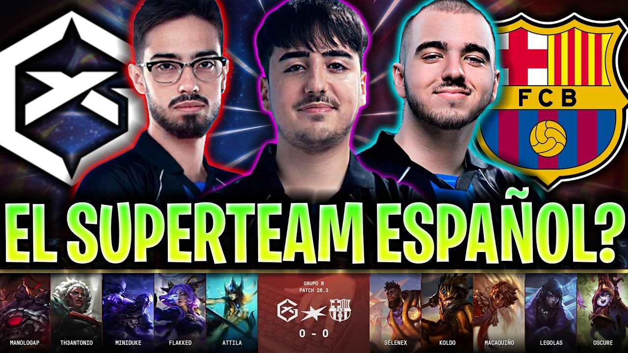 DEBUT DEL SUPERTEAM ESPAÑOL! 😱TH3ANTONIO, MINIDUKE Y FLAKKED!🔥 - GX vs BAR LES KICKOFF 2026 Español